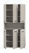 Hochschrank >Ice< in Kaschmir - 90x185x30cm (BxHxT)