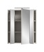Badezimmerspiegelschrank >Ice< in Kaschmir/Spiegelglas - 60x70x18cm (BxHxT)