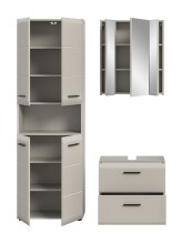 Badezimmer-Set >Ice< in Kaschmir - 135x185x30cm (BxHxT)
