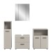 Badezimmer-Set >Ice< in Kaschmir - 180x185x30cm (BxHxT)