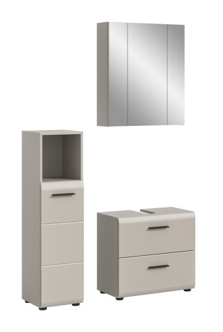 Badezimmer-Set >Ice< in Kaschmir - 105x185x30cm (BxHxT)