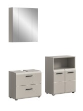 Badezimmer-Set >Ice< in Kaschmir - 135x185x30cm...
