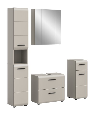 Badezimmer-Set >Ice< in Kaschmir - 150x185x30cm (BxHxT)