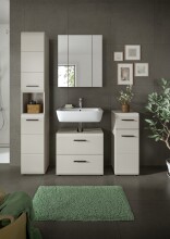 Badezimmer-Set >Ice< in Kaschmir - 150x185x30cm (BxHxT)