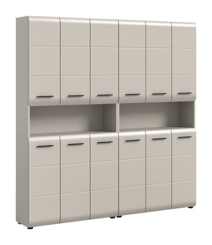 Badezimmer-Set >Ice< in Kaschmir - 180x185x30cm (BxHxT)