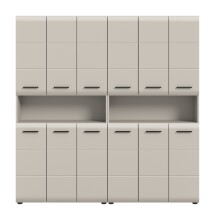 Badezimmer-Set >Ice< in Kaschmir - 180x185x30cm (BxHxT)
