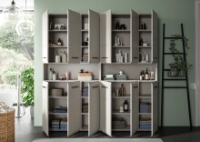 Badezimmer-Set >Ice< in Kaschmir - 180x185x30cm (BxHxT)