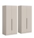 Kleiderschrank >Kopenhagen< in Kaschmir - 160x181x52cm (BxHxT)