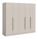 Drehtürenschrank >Kopenhagen< in Kaschmir - 200x181x52cm (BxHxT)