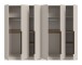 Drehtürenschrank >Kopenhagen< in Kaschmir - 240x181x52cm (BxHxT)