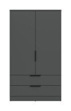 Wäscheschrank >Kopenhagen< in Anthrazit - 80x140x37cm (BxHxT)