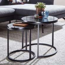 Satztisch >WL6.251< (2er-Set) in Marmor Optik...
