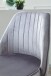 Bürostuhl >WL6.302< in Grau / gold, Samt - 60x60x100cm (LxBxH)