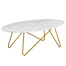 Couchtisch >WL6.315< in Marmor Optik Weiß,...
