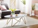 Couchtisch >WL6.315< in Marmor Optik Weiß, Holzwerkstoff - 120x40x60cm (BxHxT)