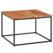 Couchtisch >WL6.361< in Akazie / schwarz, Massivholz / Metall - 60x41x60 (BxHxT)