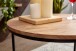 Couchtisch >WL6.368< in Akazie / schwarz, Massivholz / Metall - 38x60cm (HxT)