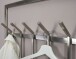 Wandgarderobe >WL6.442< in matt poliert, Metall - 60x100x8cm (BxHxT)