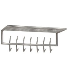 Wandgarderobe >WL6.448< in poliert, Metall -...