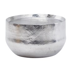 Couchtisch >WL6.453< in Silber, Aluminium - 35x60cm (HxD)