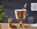 Sektkühler >WL6.467< in Gold Raw Finish, Aluminium - 38x29cm (HxD)