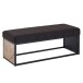 Sitzbank >WL6.487< in Mango / Schwarz - 105x40x40 (BxHxT)