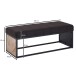 Sitzbank >WL6.487< in Mango / Schwarz - 105x40x40 (BxHxT)
