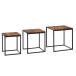 Satztisch >WL6.520< (3-teilig) in Sheesham - 40x42x40 (BxHxT)