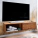 Lowboard >WL6.524< hängend, in Sheesham, Massivholz - 108x25x34cm (BxHxT)