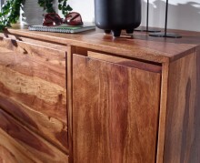 Schuhkommode >WL6.531< in Sheesham - 88x120x40 (BxHxT)