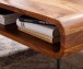 Couchtisch >WL6.534< in Sheesham, Massivholz / Edelstahl - 90x30x55cm (BxHxT)