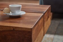 Couchtisch >WL6.549< in Sheesham, Massivholz - 58x30x58cm (BxHxT)