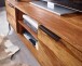 Lowboard >WL6.552< in Sheesham / schwarz - 147x51x38 (BxHxT)