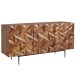 Sideboard >WL6.562< in Sheesham / schwarz - 144x72x47 (BxHxT)