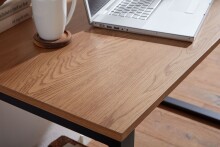 Schreibtisch >WL6.569< in Eiche Dekor, Holzwerkstoff - 120x76x60cm (BxHxT)
