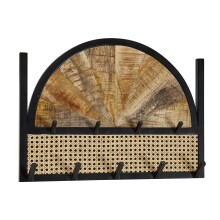 Wandgarderobe >WL6.590< in Mango, Massivholz /...