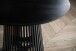 Esstisch >WL6.802< in Mango Schwarz, Massivholz - 77x12cm (HxT)