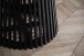 Esstisch >WL6.802< in Mango Schwarz, Massivholz - 77x12cm (HxT)