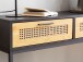 Konsolentisch >WL6.827< in Holz-Dekor / Schwarz - 100x75x30 (BxHxT)
