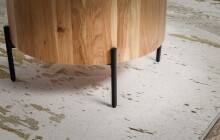 Couchtisch >WL6.844< in Akazie, Massivholz - 41x60cm (HxD)