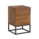 Nachtkommode >WL6.850< in Sheesham, Massivholz - 40x60x38cm (BxHxT)