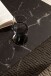 Couchtisch >MONOBLOC< in Marmor Optik schwarz, MDF - 60x35x60cm (BxHxT)