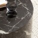 Couchtisch >MONOBLOC< in Marmor Optik schwarz, MDF - 30x60cm (HxD)