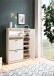 Schuhkipper >WL6.868< in Weiß, Holzwerkstoff - 90x120x24cm (BxHxT)