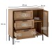 Kommode >WL6.877< in Eiche Dekor, Holzwerkstoff - 80x82x36cm (BxHxT)