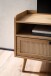 Lowboard >WL6.887< in Eiche-Dekor & Rattan, Holzwerkstoff - 120x56x39cm (BxHxT)