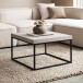 Couchtisch >WL6.931< in Stein-Optik, Holzwerkstoff - 60x38x60cm (BxHxT)