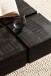 Couchtisch >WL6.980< in Mango schwarz, Massivholt / Metall - 60x40x60cm (BxHxT)