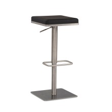 Barhocker >WL6.982< in Schwarz & Edelstahl -...