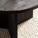 Couchtisch >WL6.985< in Mango Schwarz, Massivholz - 33x60cm (HxD)